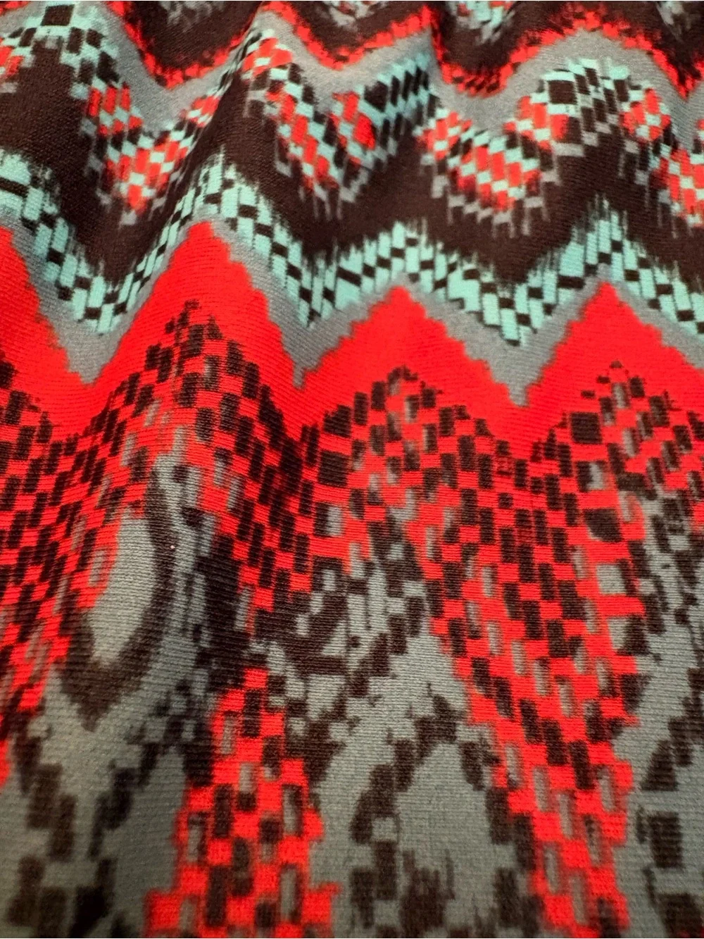 Mossimo Chevron Print Tankini Swim Top | Size Small | Crisscross Back